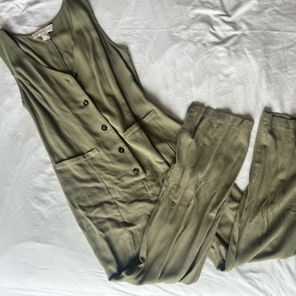 LINEN BLEND JUMPSUIT